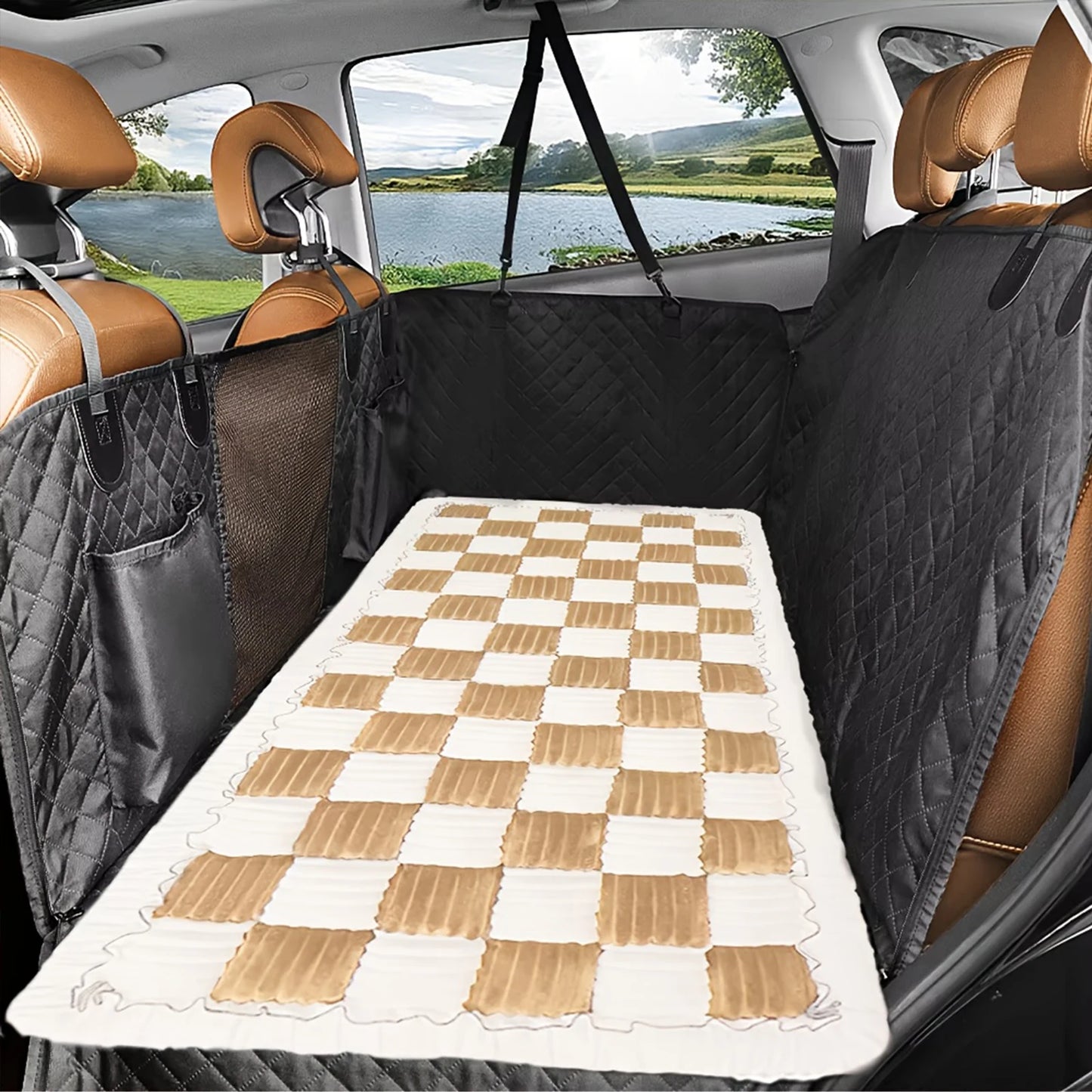 PETRAVEL Dog Bed Mat Car Seat Cover Anti Slip Washable