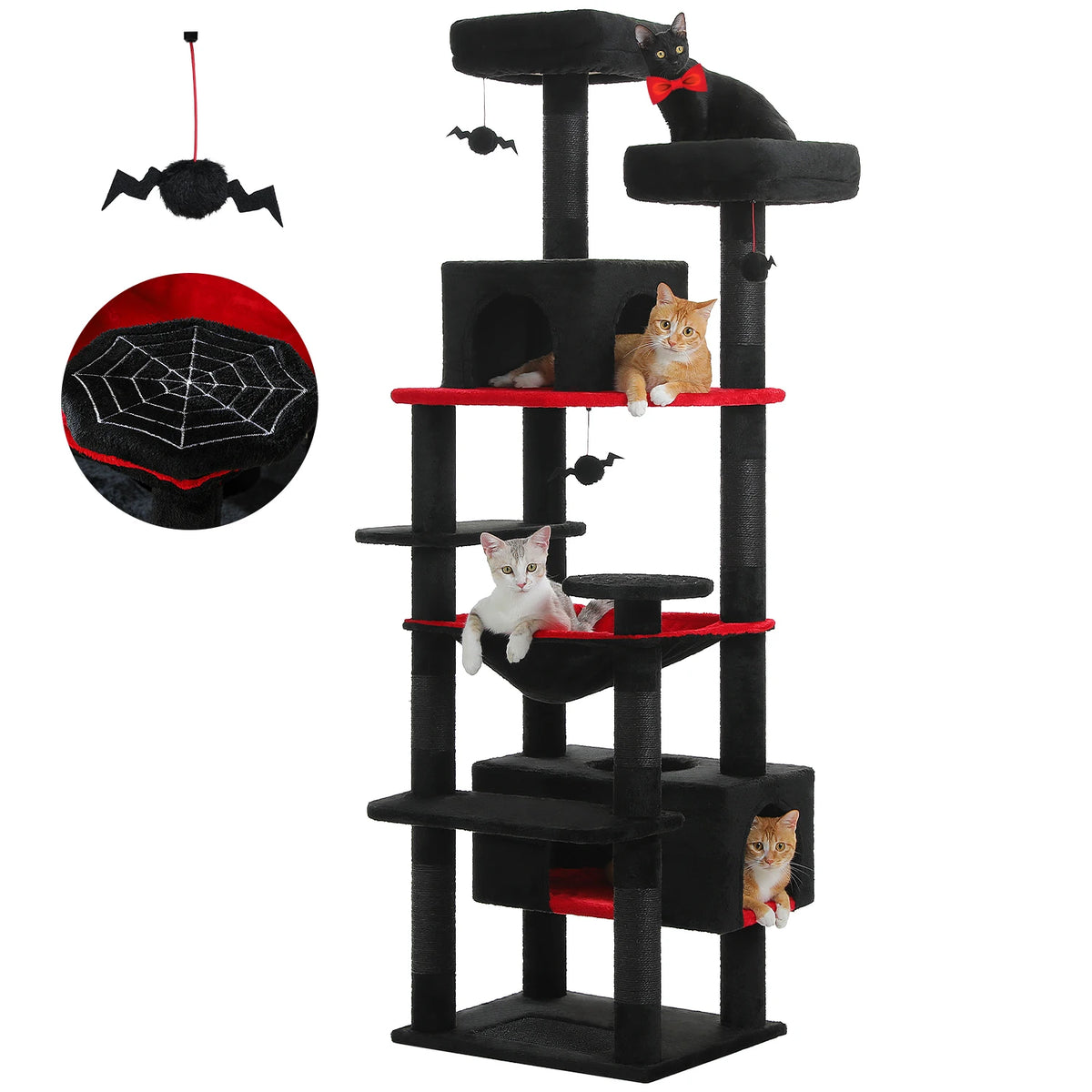 PAWZ Road Cat Tree Tower With Sisal Posts And Hammock
