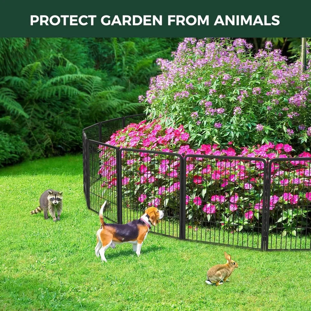 Garden Fence Outdoor Heavy Duty Metal Barrier For Pets