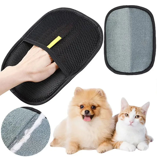 Pet Grooming Gloves Hair Remover Mitts For Dogs Cats Rabbits