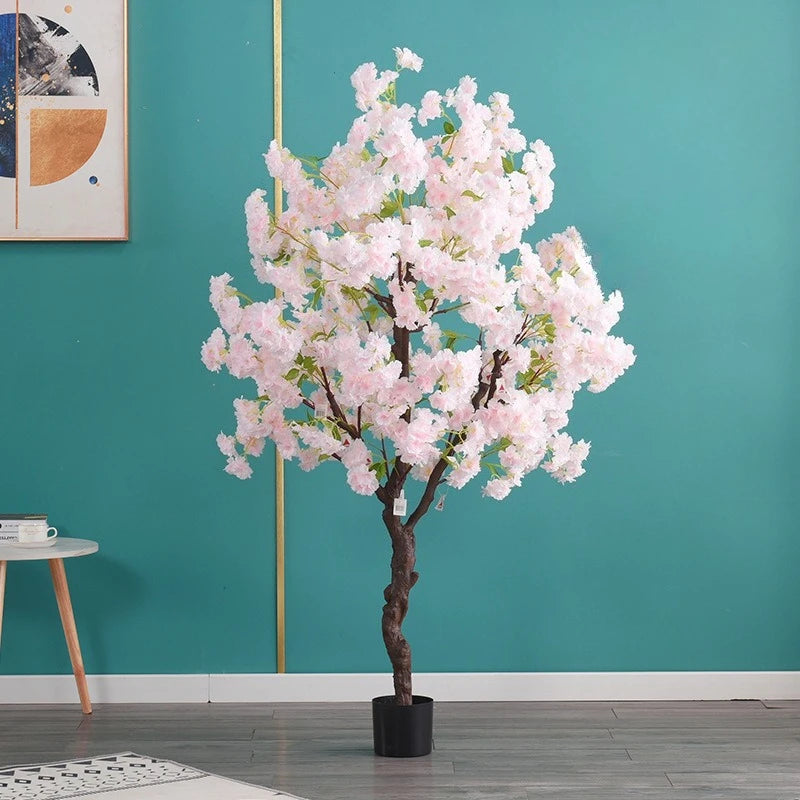 Artificial Cherry Blossom Tree Potted Floor Standing Decoration
