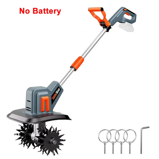 TaskStar Electric Cultivator For Makita 18V Battery Rotary Tiller