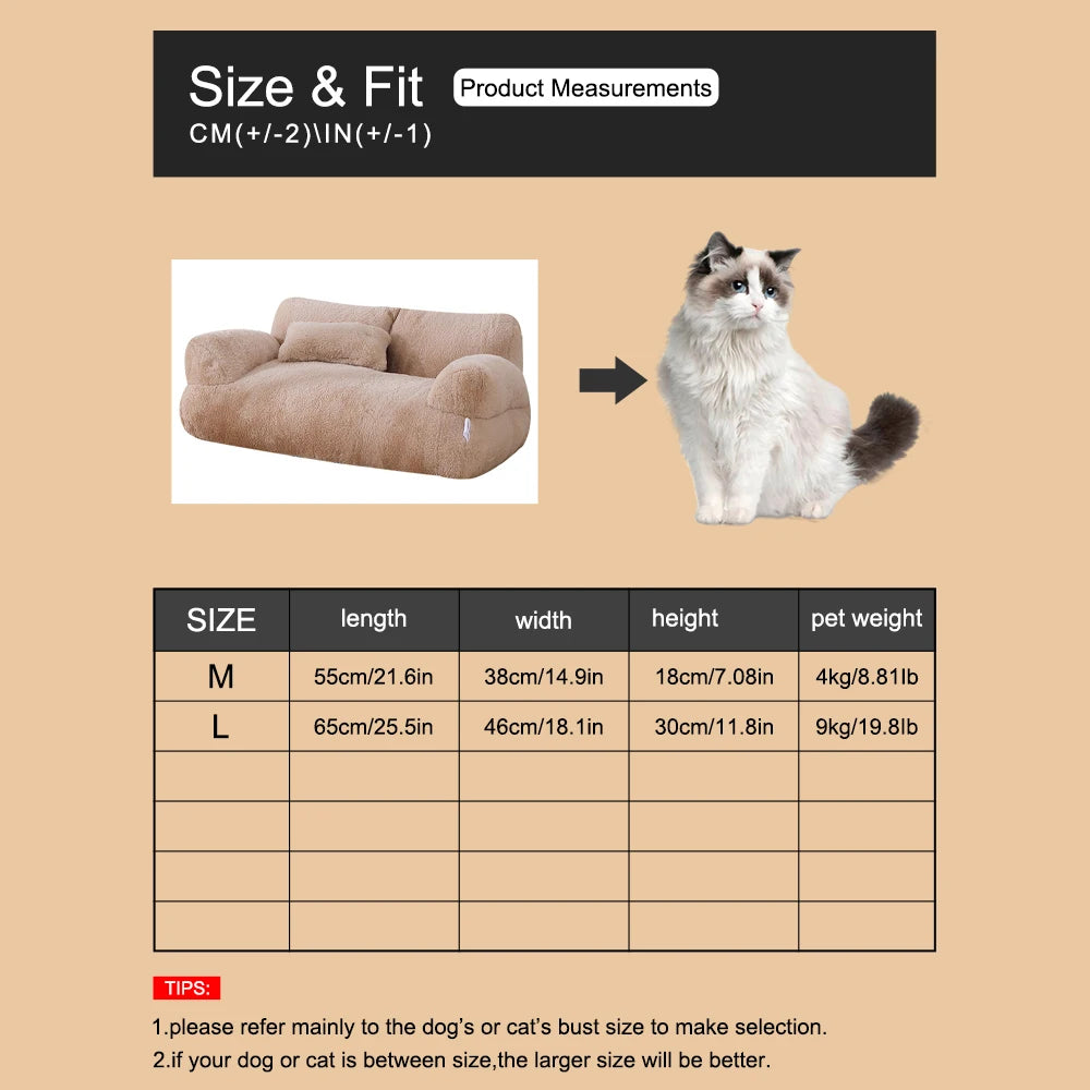 Detachable Washable All-Season Pet Cat Sofa For Cats And Dogs