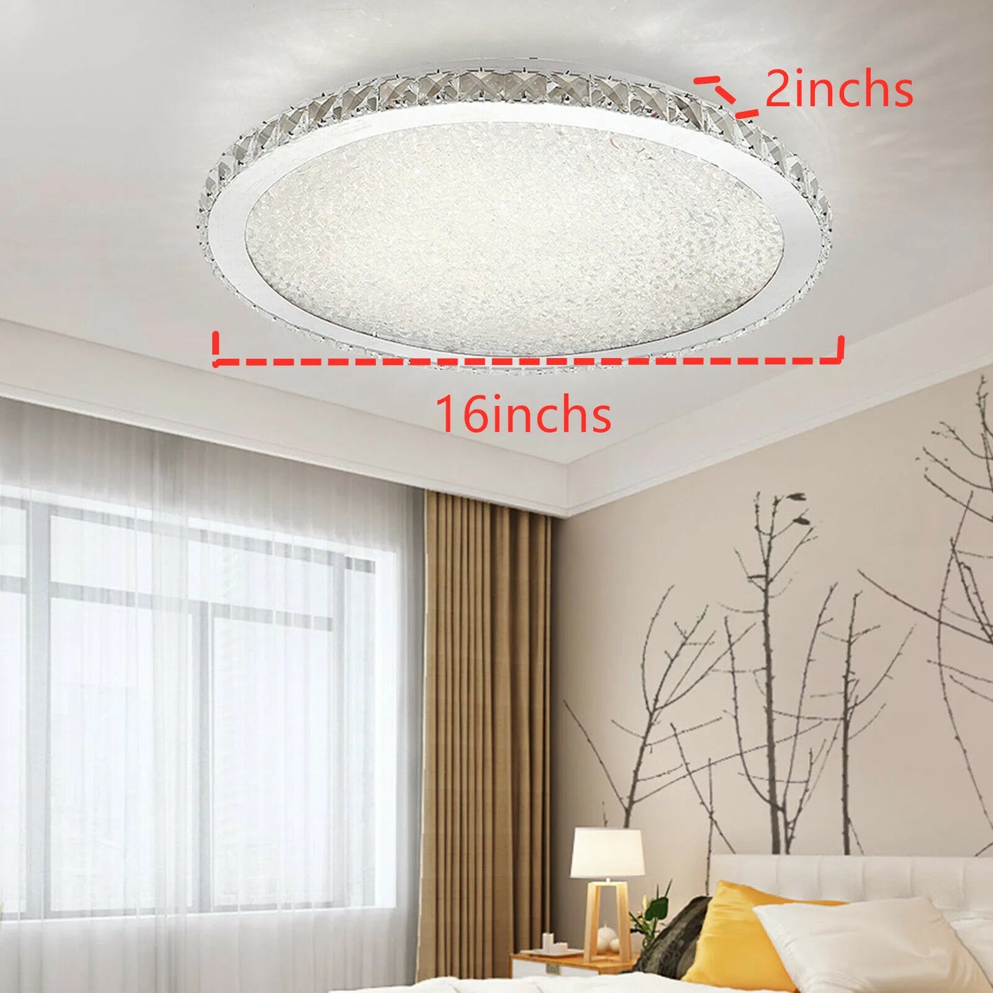 LOYALHEARTDY Modern Crystal LED Ceiling Light Pendant