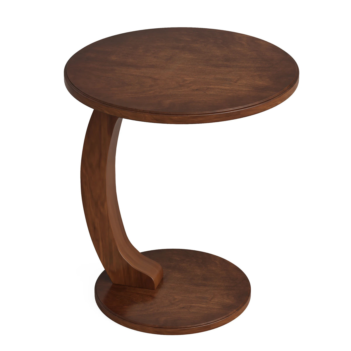 Tribesigns Round C Shaped End Table Modern Living Room Furniture
