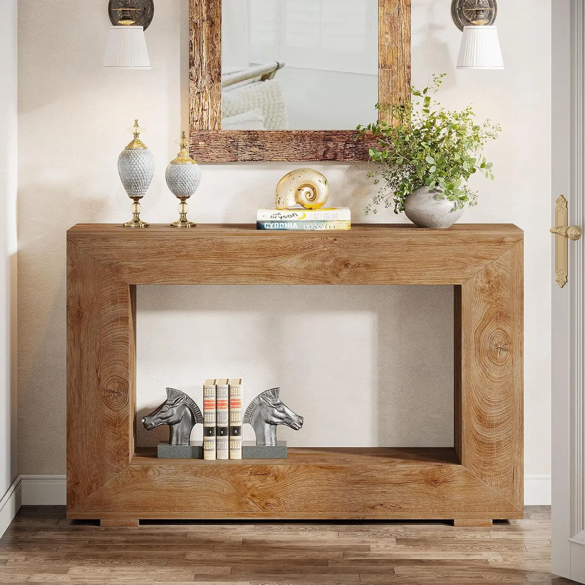 Tribesigns Farmhouse Console Table With Storage For Entryway