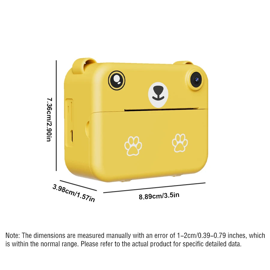 Kids Digital Camera With Instant Print And Mini Thermal Printer