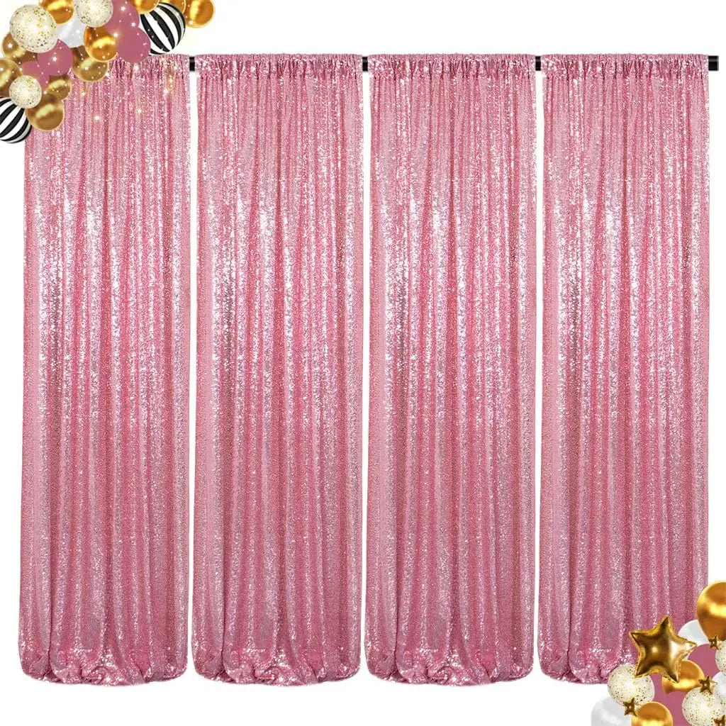 Sequin Backdrop Curtains Panels for Photography and Wedding Events