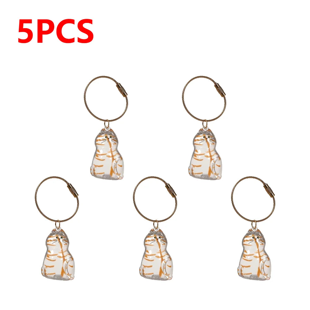 APWIKOGER Cat Keychain DIY Pendant Hair Storage Box