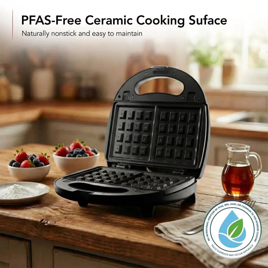 3-In-1 Electric Sandwich Maker Panini Grill And Waffle Iron