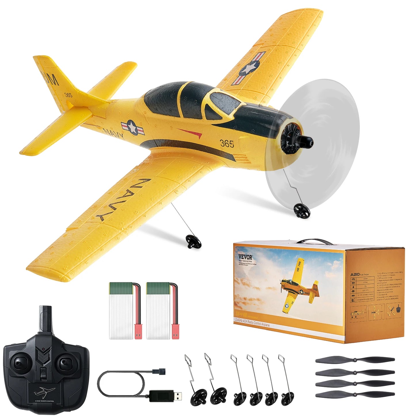 SucceBuy RC Plane 2.4G 4CH Remote Control Aircraft Toy