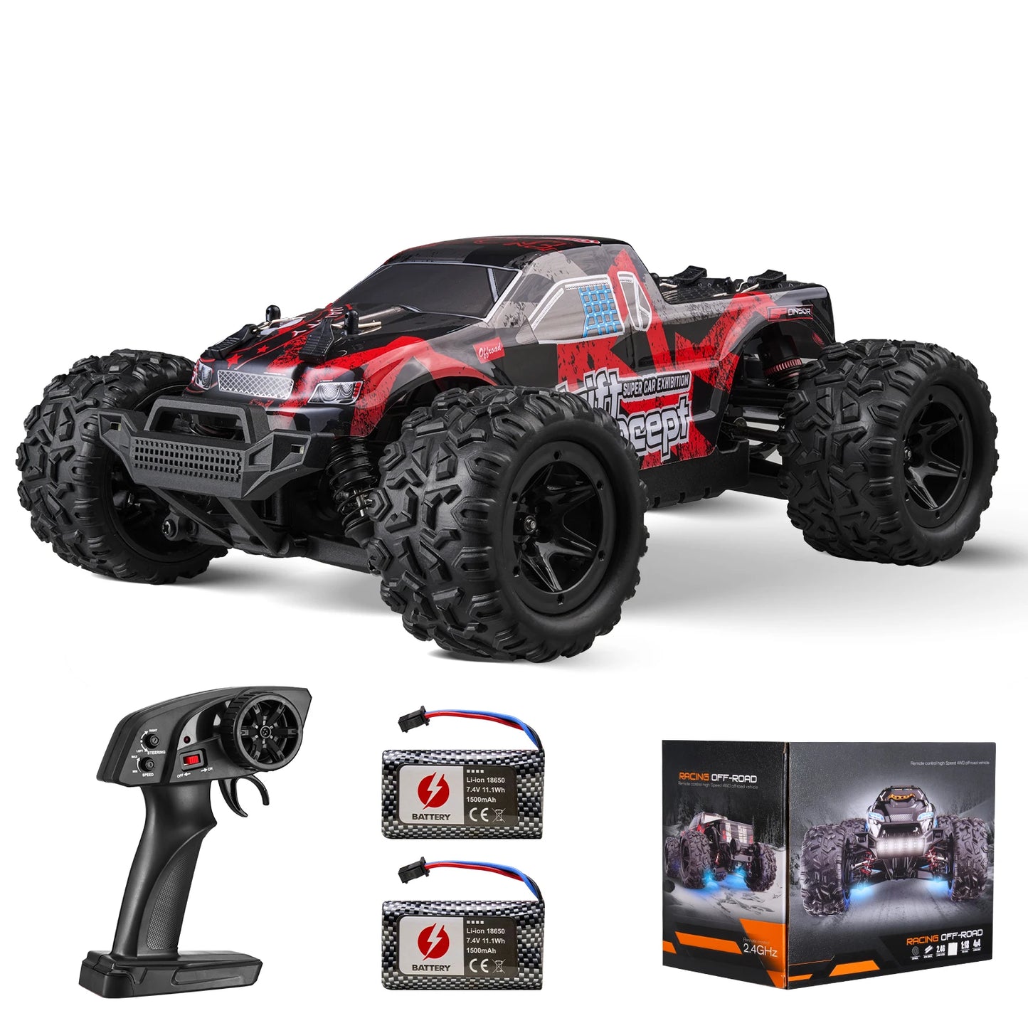 1:18 RC Monster Truck High Speed Drift 4WD Off Road