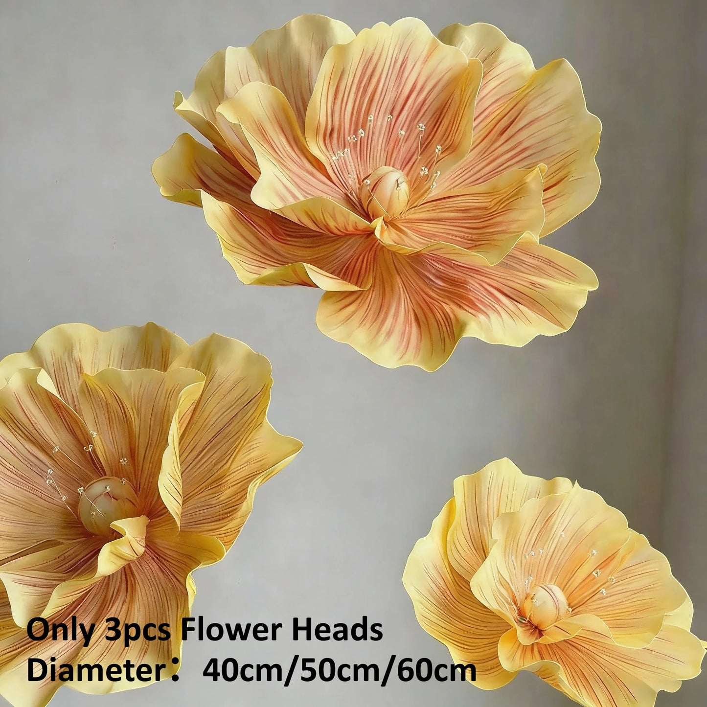 EVA Artificial Flower Display With Stand For Wedding And Home Decor