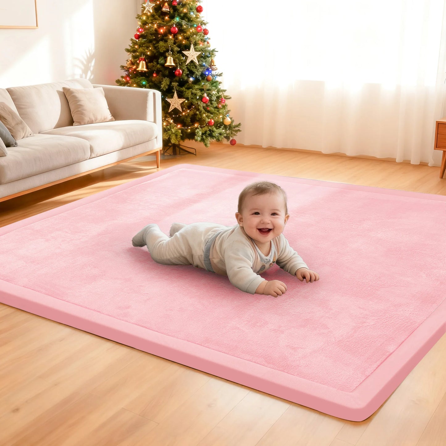 Huloo Sleep Non Slip Baby Play Rug Memory Foam Mat