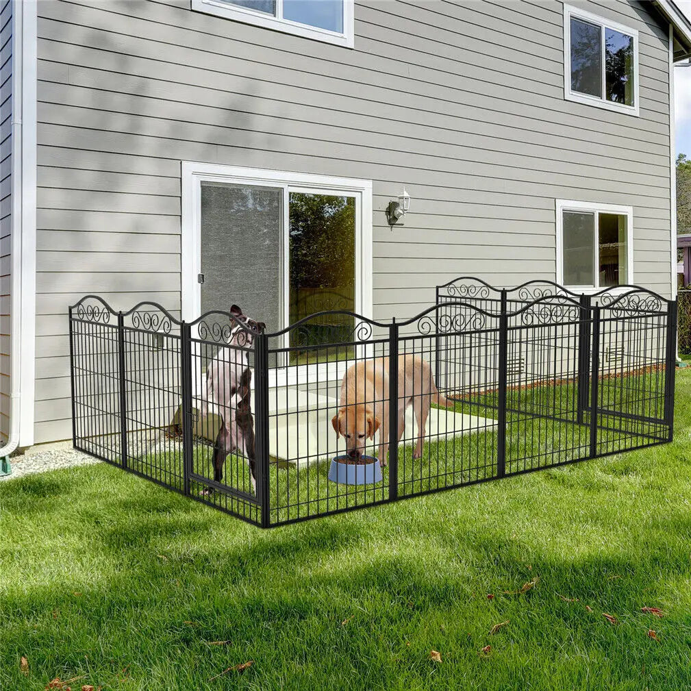 BINGOPAW Heavy Duty Foldable Dog Playpen, 8 Panel Kennel