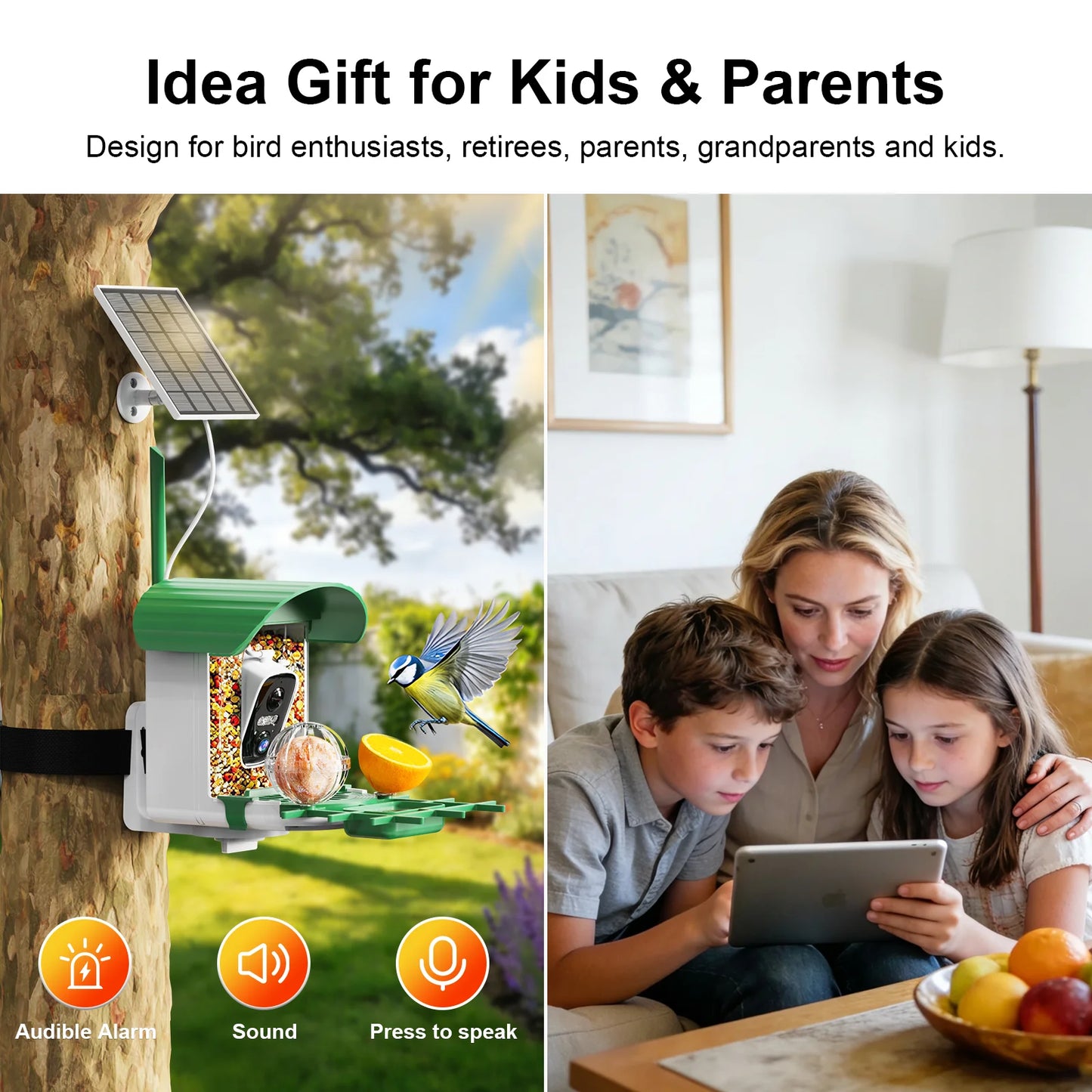 Videolife Smart Bird Feeder With Camera AI Recognition
