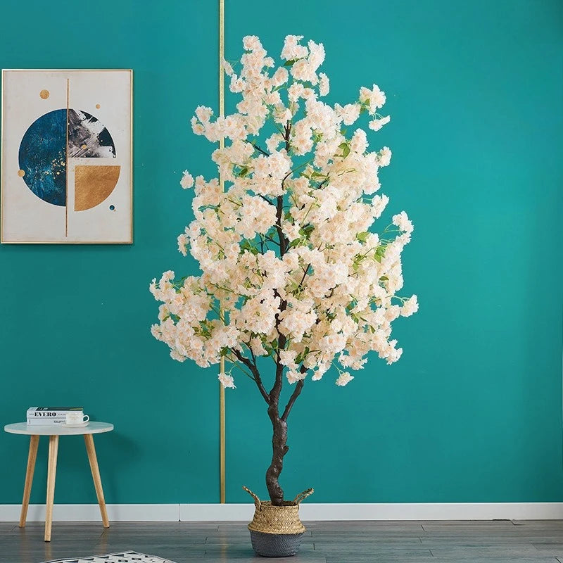 Artificial Cherry Blossom Tree Potted Floor Standing Decoration
