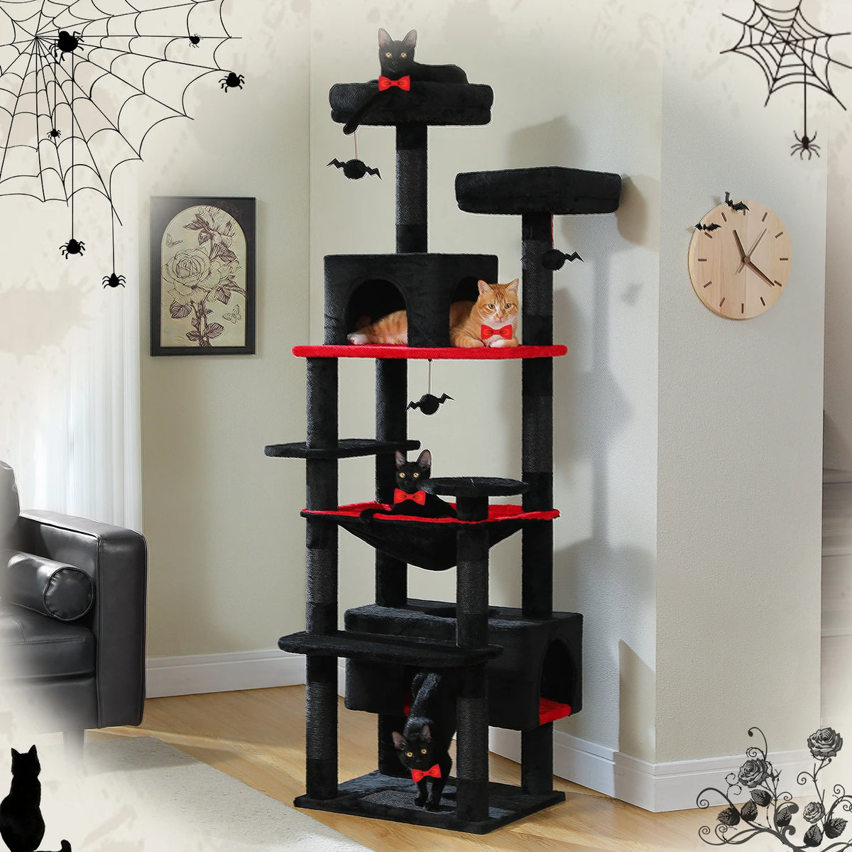PAWZ Road Cat Tree Tower With Sisal Posts And Hammock