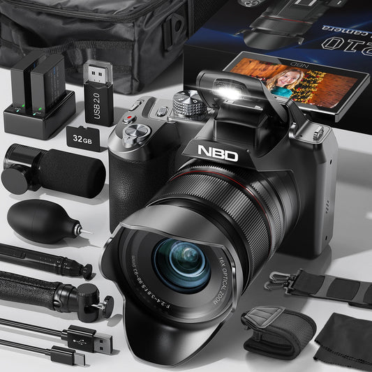 NBD 64MP Vlogging Camera With 16X Optical Zoom And WiFi