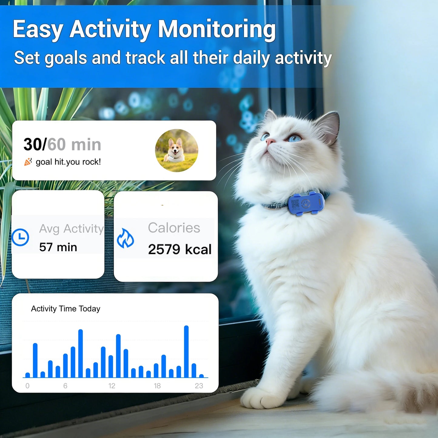 WANWAYTECH GPS Pet Tracker Real Time Location Unlimited Tracking