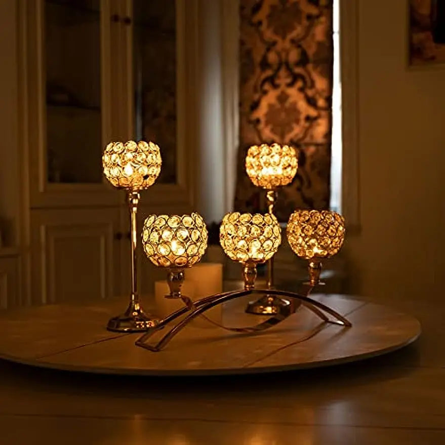 Vincigant Candelabra Centerpiece Candle Holders With 3 Arms
