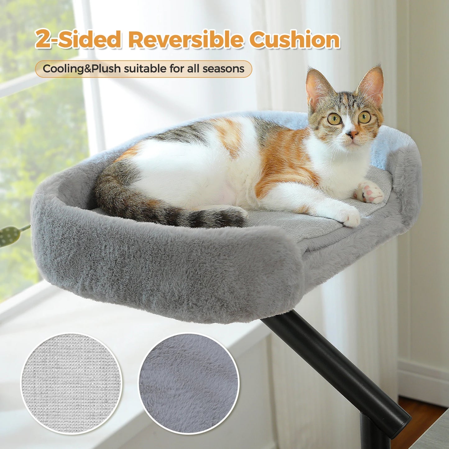 PAWZ Road Cat Desk Bed 360 Degree Rotatable Stand For Indoor Cats