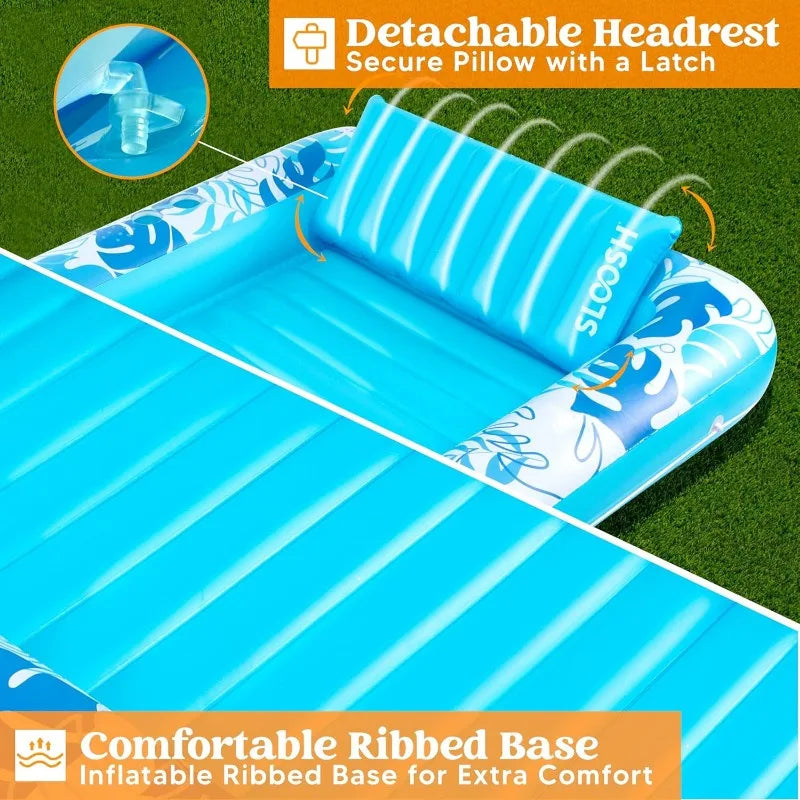 Joyfy 4-In-1 Inflatable Pool Lounger Float For Summer Fun