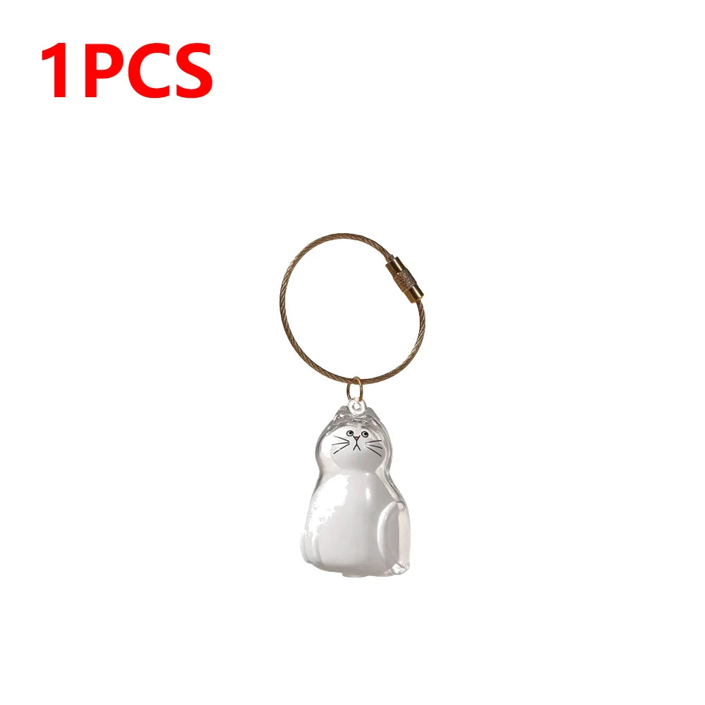 APWIKOGER Cat Keychain DIY Pendant Hair Storage Box