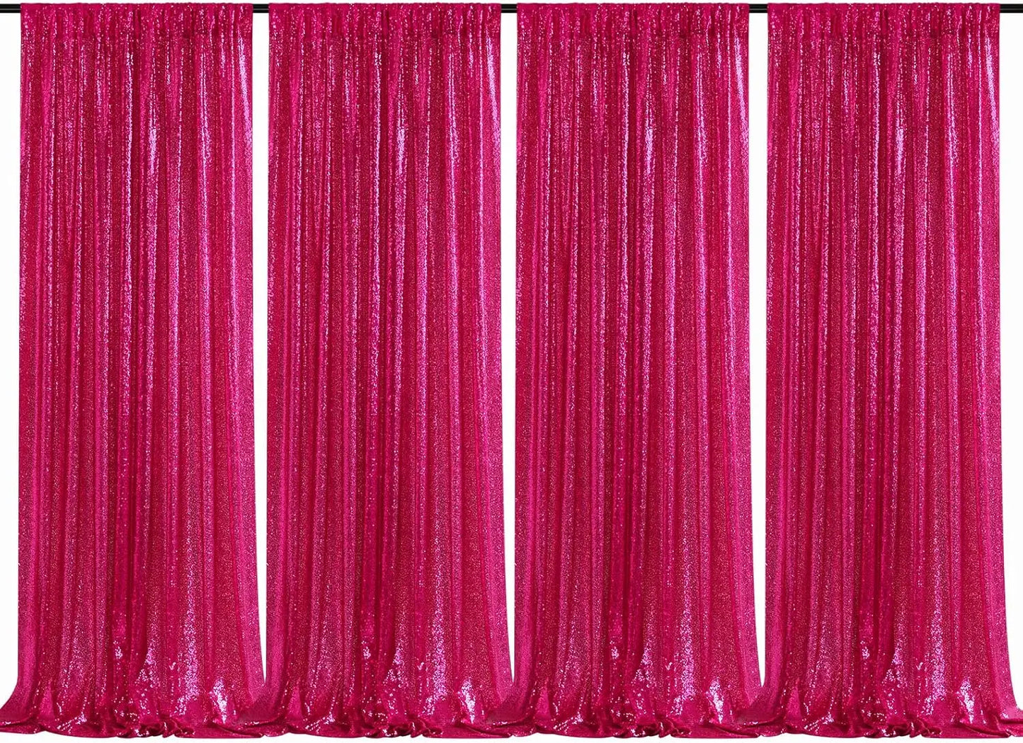Sequin Backdrop Curtains Panels for Photography and Wedding Events