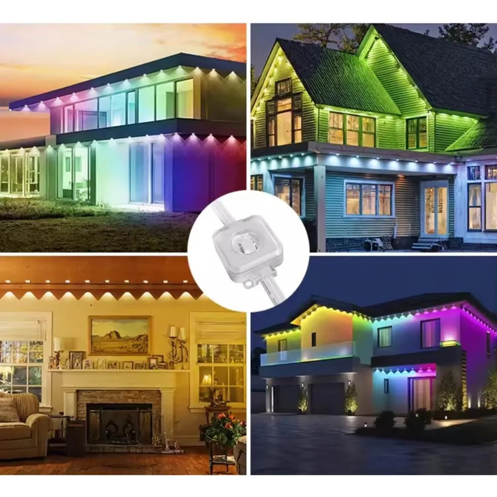 MIMIRGB IP67 Waterproof Outdoor LED String Lights With App Control