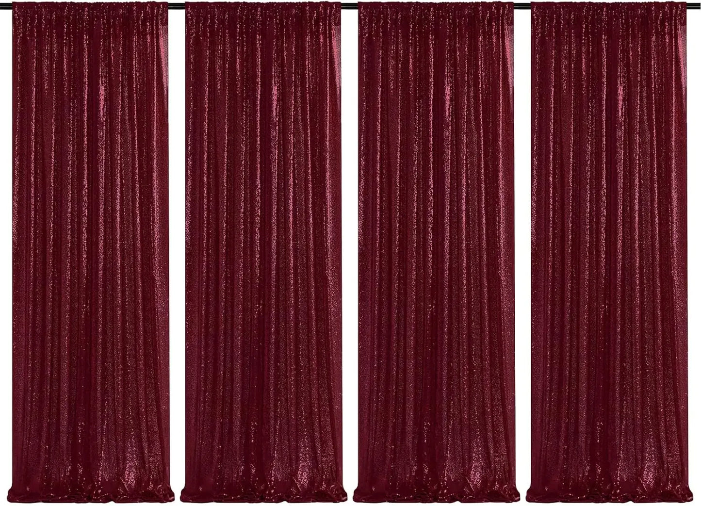 Sequin Backdrop Curtains Panels for Photography and Wedding Events