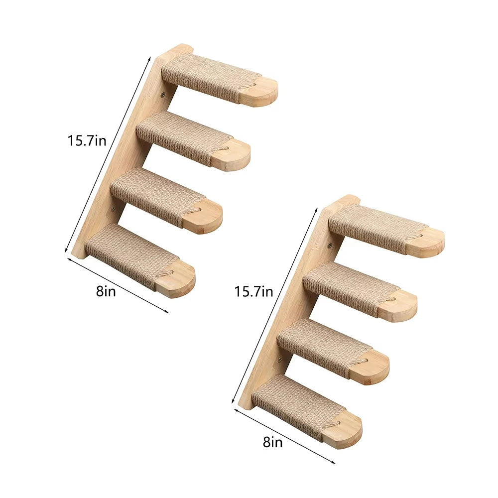 Wall Mounted Cat Rope Bridge With Sisal For Indoor Cats