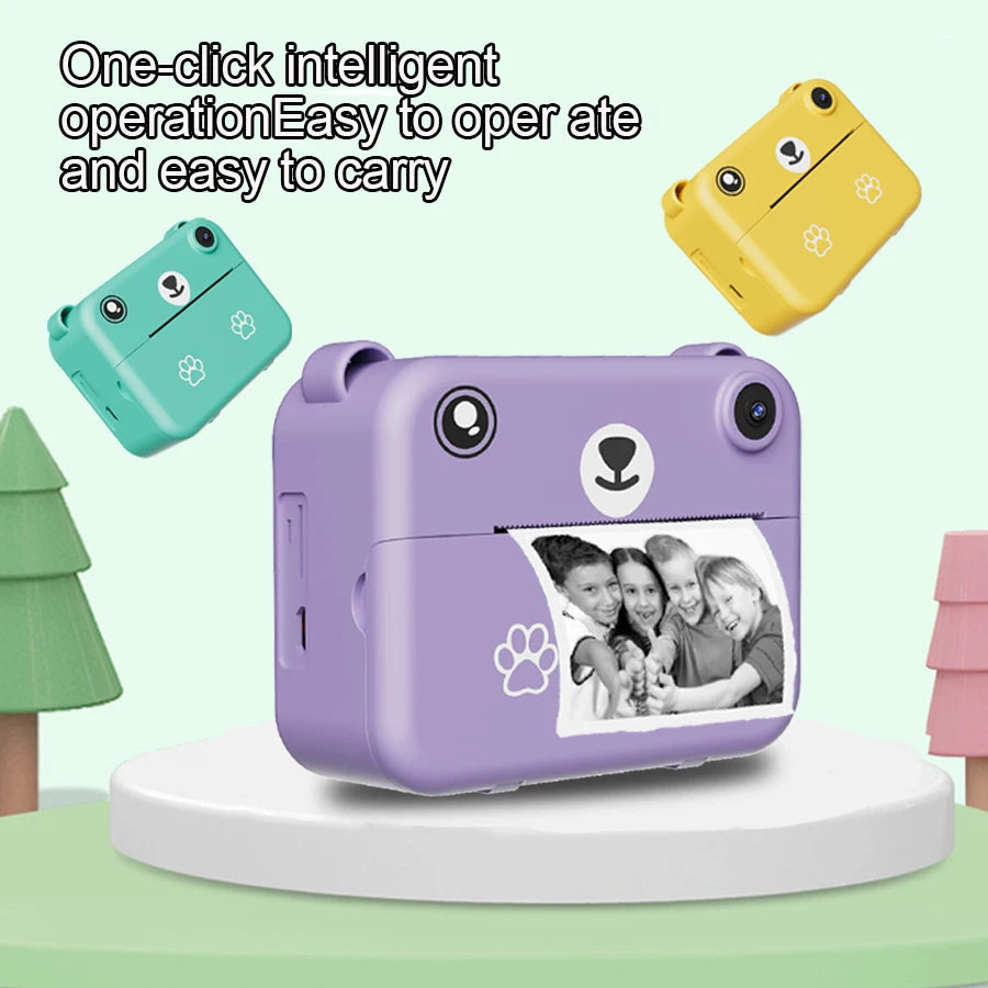 Kids Digital Camera With Instant Print And Mini Thermal Printer