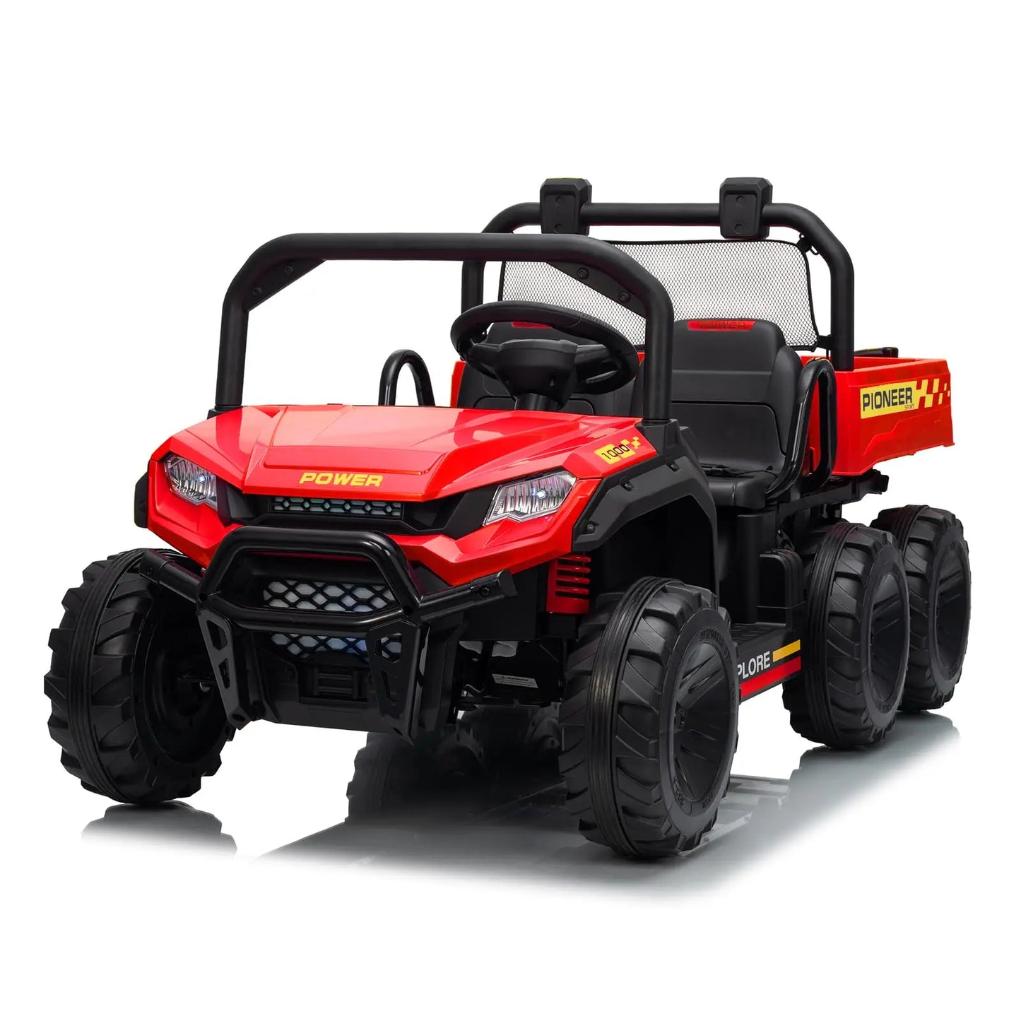 HiMISSE 24V 4WD Electric 2 Seater Ride On Dump Truck