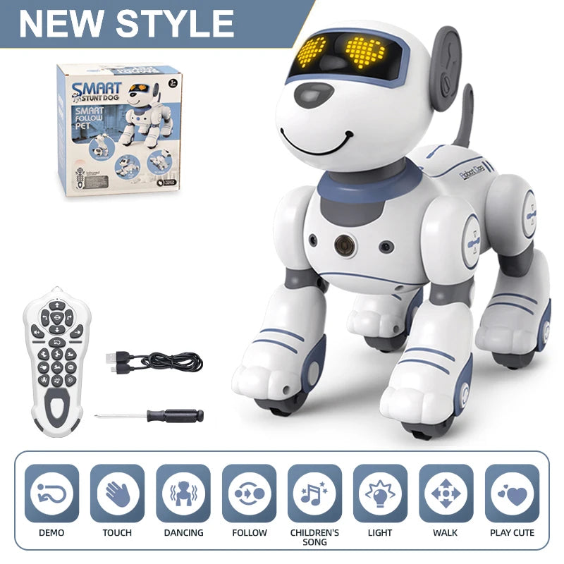 Kelaton RC Robot Dog With Voice Command And Programmable Touch