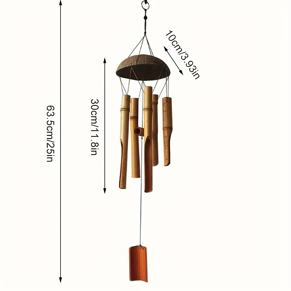 Garden Bamboo Wind Chime Decor For Outdoor And Indoor Living