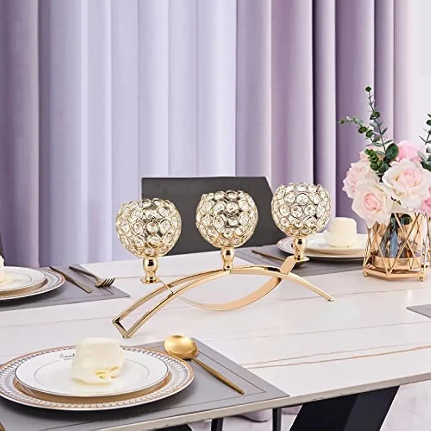 Vincigant Candelabra Centerpiece Candle Holders With 3 Arms